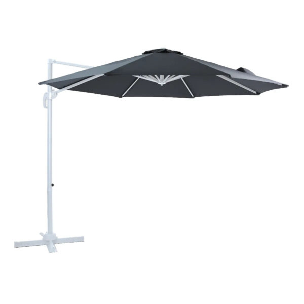 Axi House Parasol Marisol 300 cm Blanco Gris