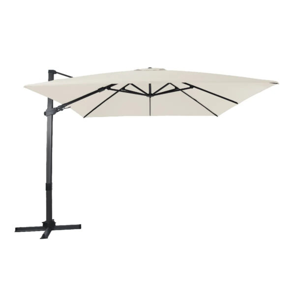 Axi House AXI Parasol Desplegable Aluminio Rotativo Gris/Beige