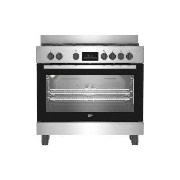 Beko BGM11225EX Cuisinera de Gas 90 cm con Horno 108 L