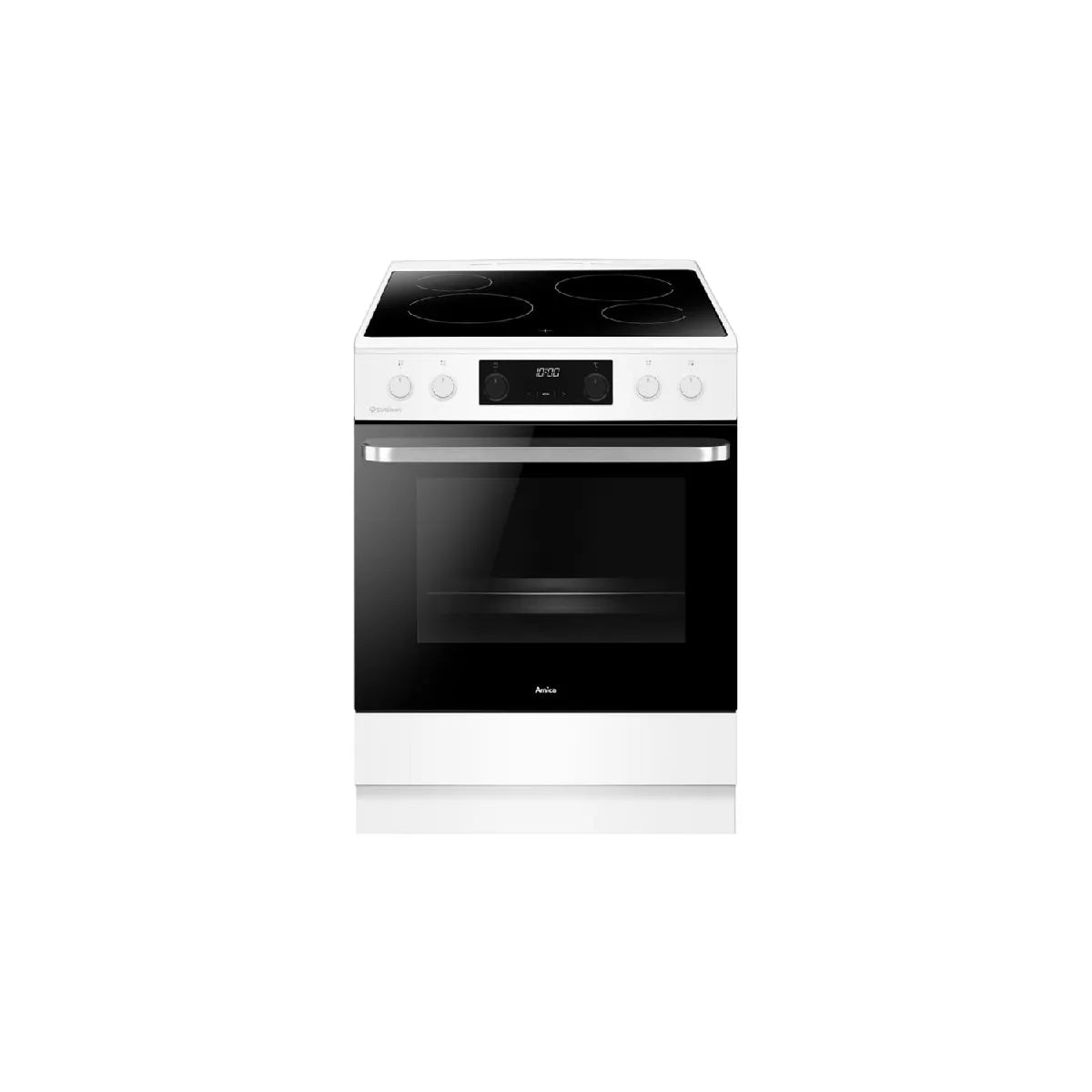Amica ACV7005SRW Cocina Vitrocerámica AirFry 60 cm 77 L Blanco