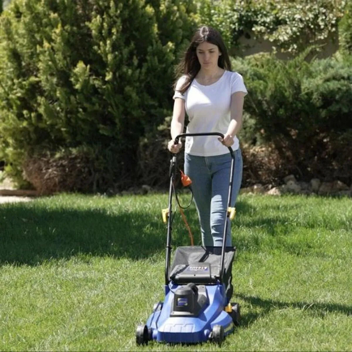 Goodyear 1800W Tondeadora Eléctrica Corte Estándar Azul Cableado - Imagen 4