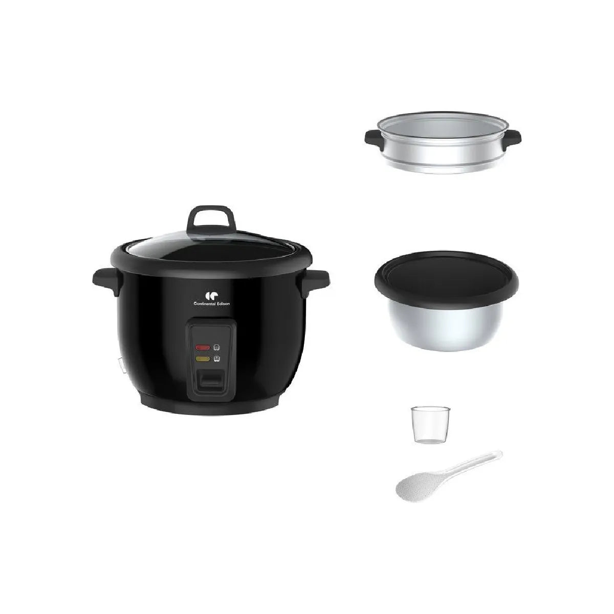 Continental Edison CECR18B - 1,8 L - 700 W - Inox - Imagen 2