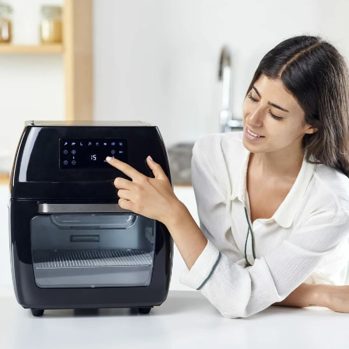 Black & Decker BXAFO1200E Freidora de Aire 12 L Negro - Imagen 5