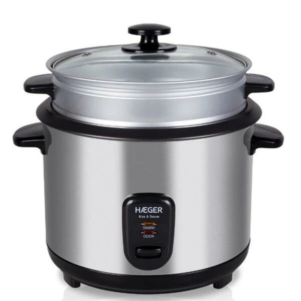 Haeger RC-18L.001A Cocina de Arroz Función Vapor Gris