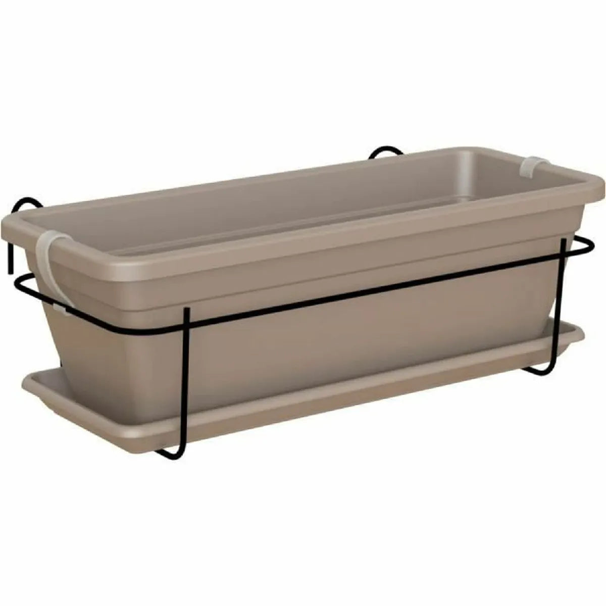 Artevasi Kit Balcón Taupe Jardinière 50 cm 1,16 L De Fer