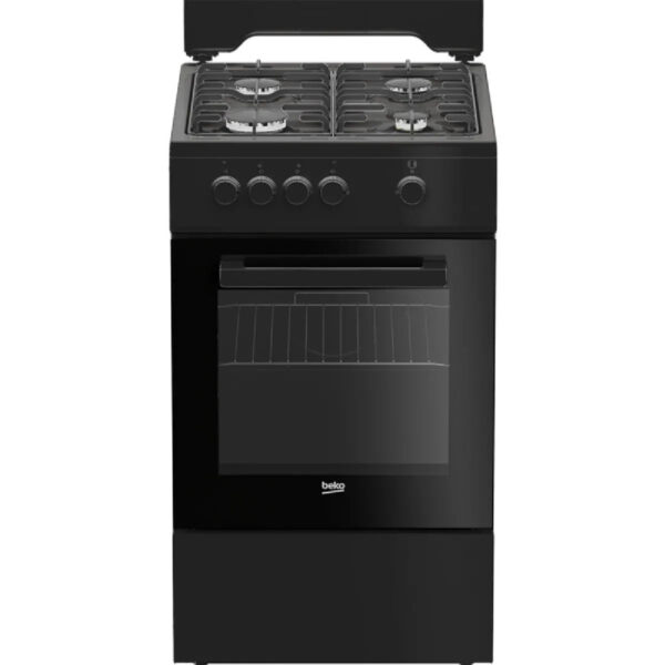 Cocina de gas Beko FSG522DBC 4 quemadores negro 68 L