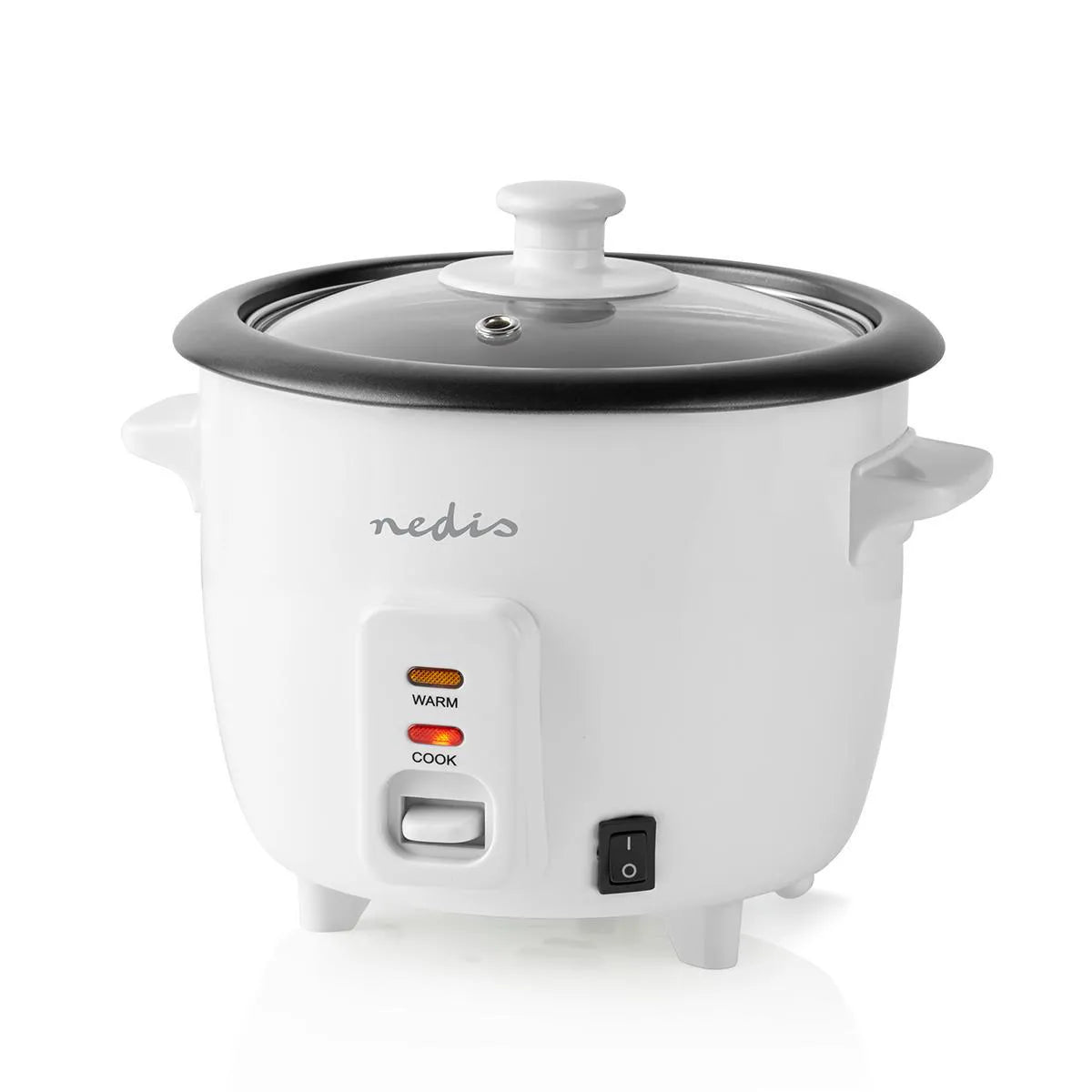 Nedis KARC06WT Cocina De Arroz 300 W 0,6 L Blanco - Imagen 3