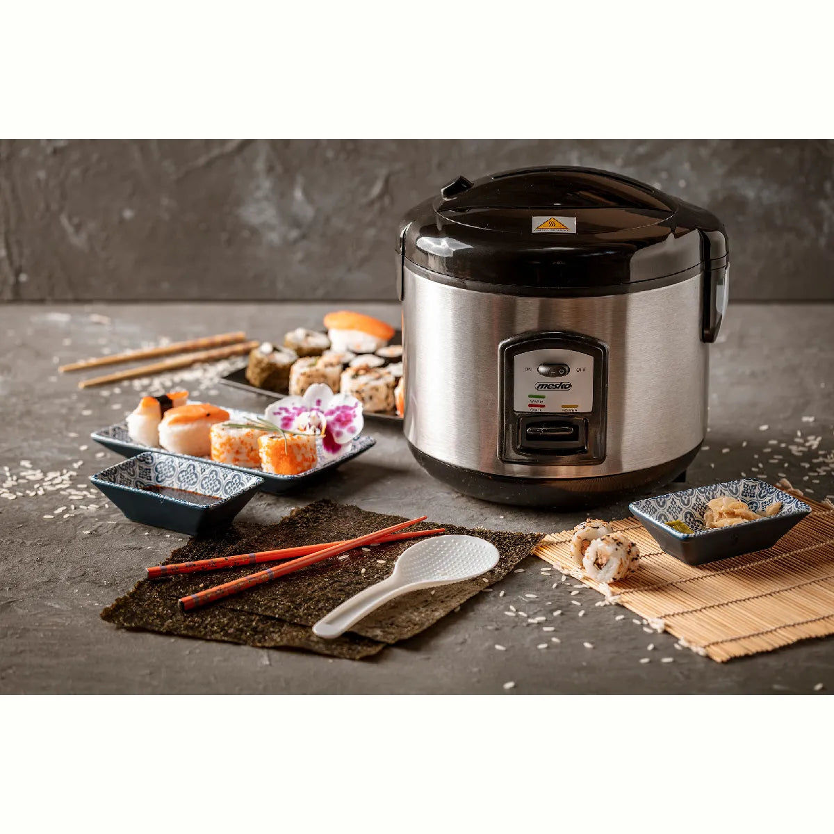 Mesko MS6411 Olla Arrocera 1,5 L 1000 W Plata - Imagen 3