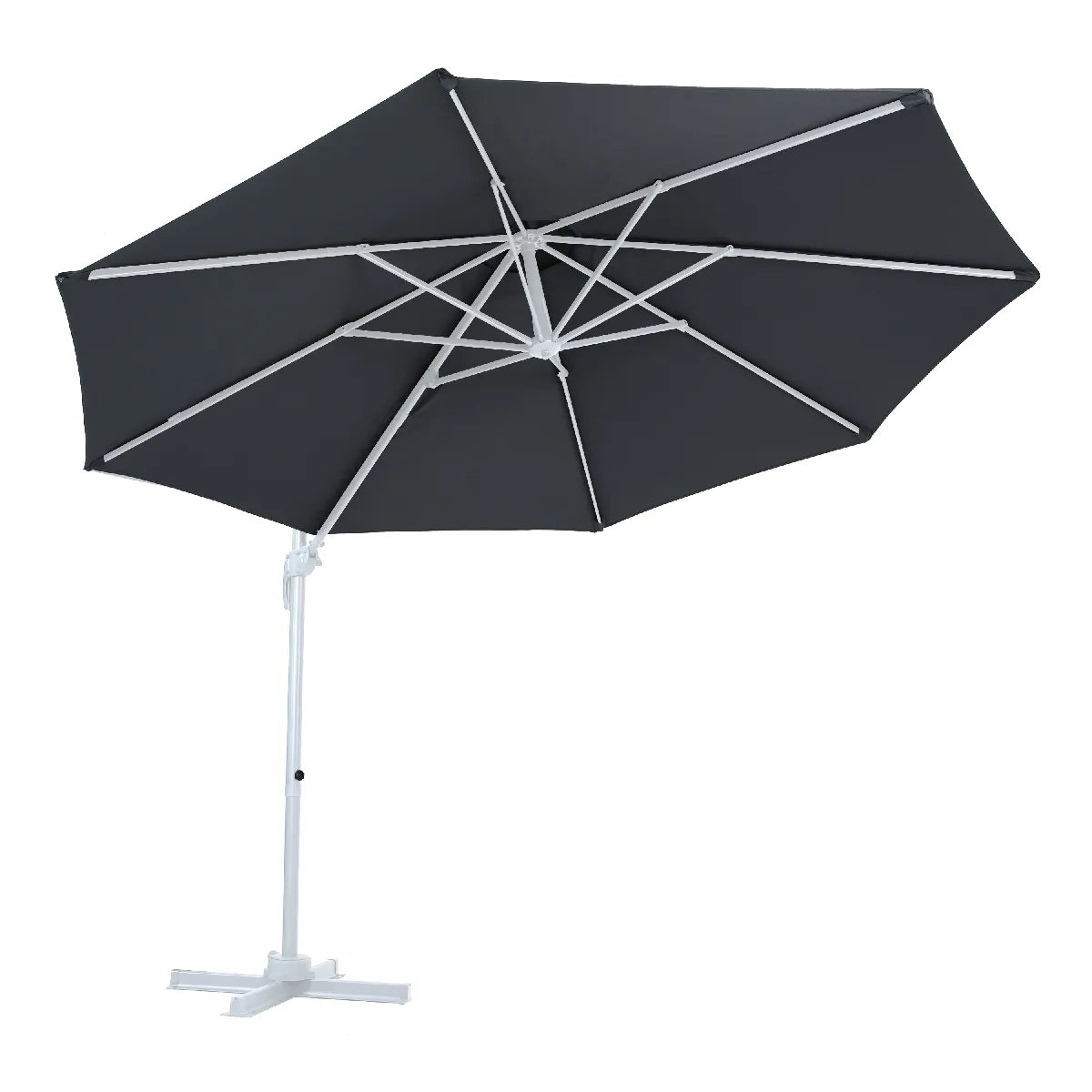 Axi House Parasol Marisol 300 cm Blanco Gris - Imagen 2