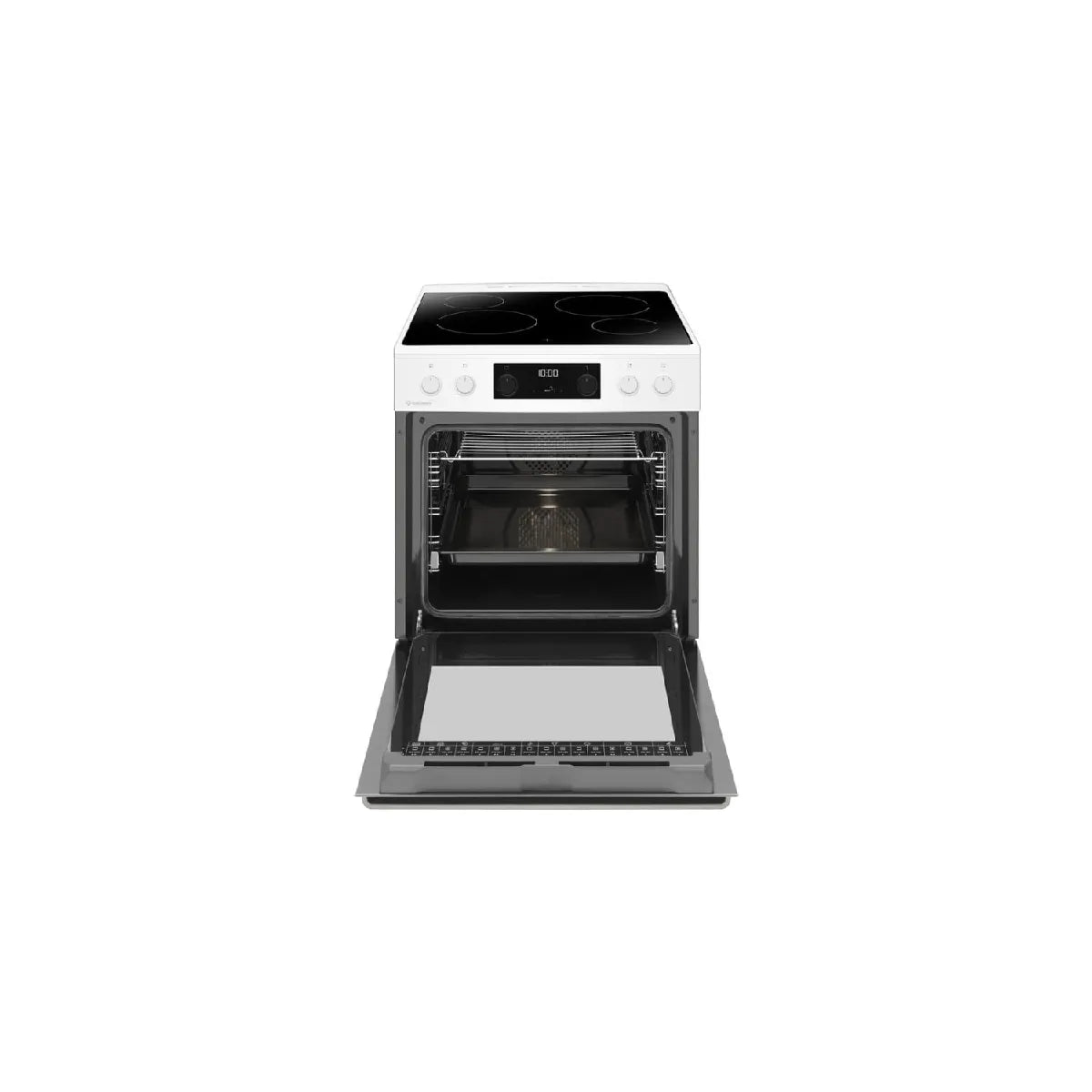 Amica ACV7005SRW Cocina Vitrocerámica AirFry 60 cm 77 L Blanco - Imagen 2