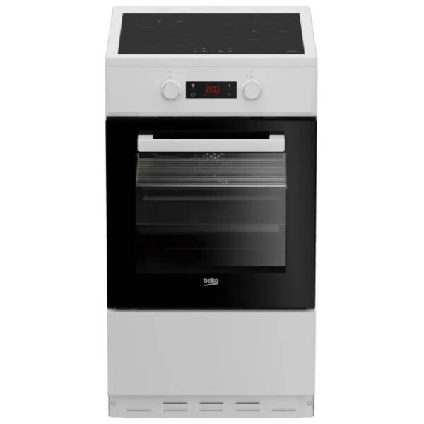 Beko FSM58301WC Cocina Inducción 3 Quemadores y Horno 60L Blanco