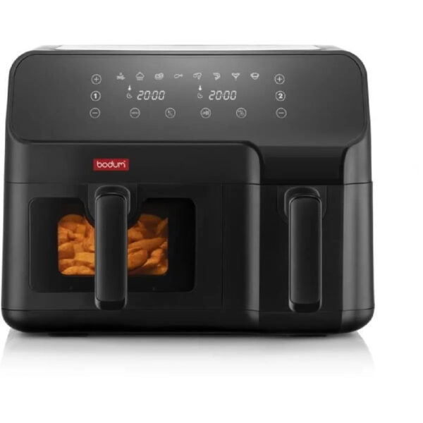 Bodum Melior Freidora sin Aceite Doble Compartimento 2700W Negro