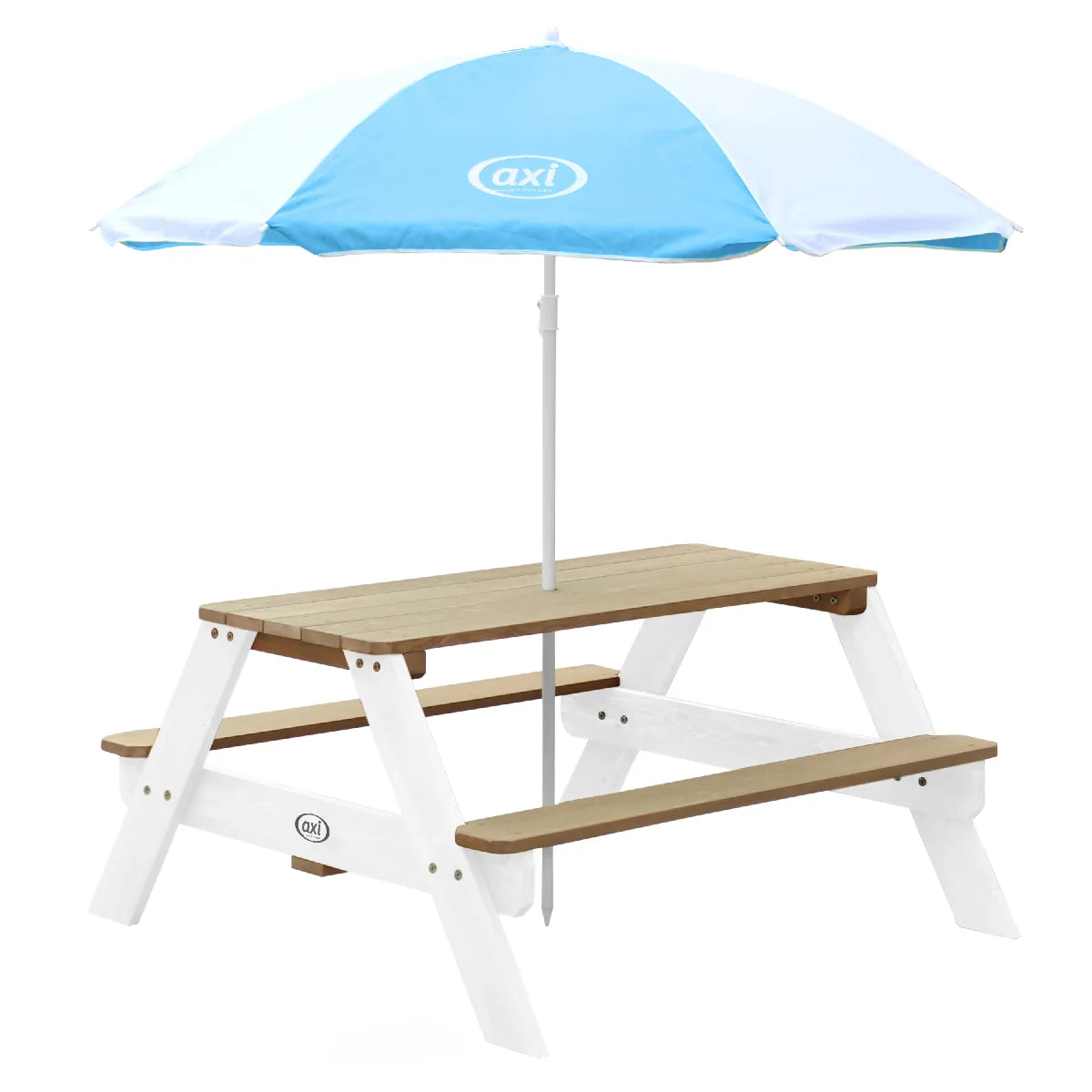 Axi House AXI Parasol Infantil Ø125 cm Azul y Blanco - Imagen 2
