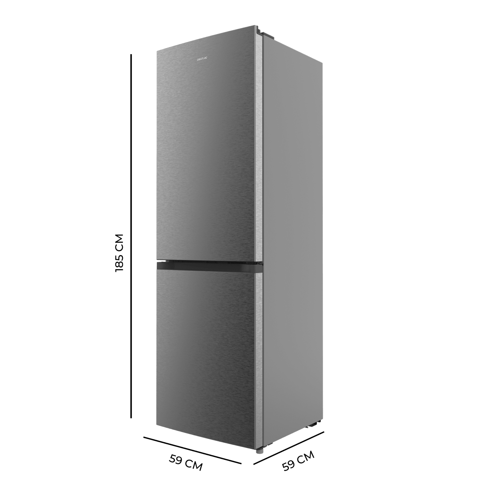 Cecotec Bolero CoolMarket Combi 296L Refrigerador Dark 185×60 cm - Imagen 2