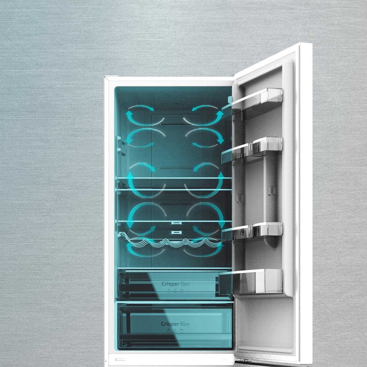 Cecotec Bolero CoolMarket Frigorífico Combi Inox 322 L - Imagen 6
