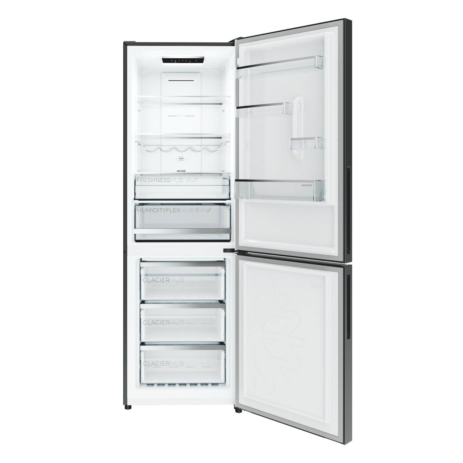 Cecotec Bolero CoolMarket Combi 322i Frigorífico Combi Acabado Inox - Imagen 3