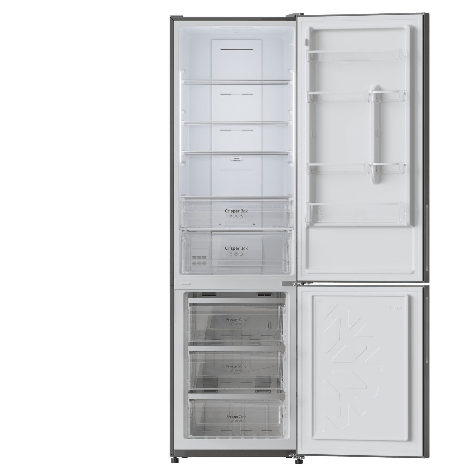 Cecotec Bolero CoolMarket Combi 356 Grey Glass Frigorífico - Imagen 5