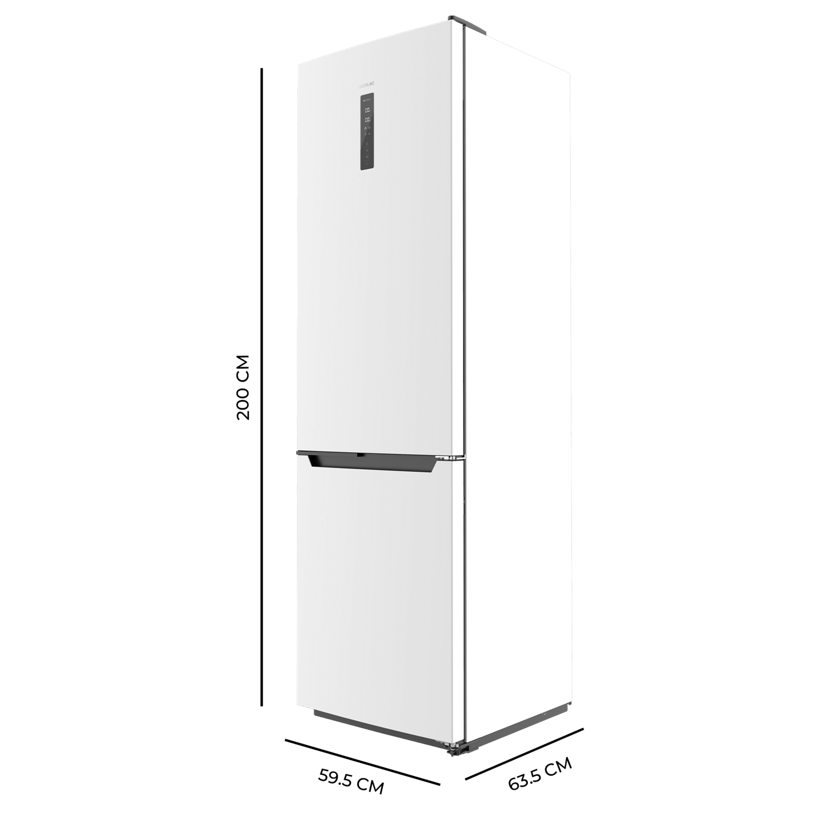 Cecotec Bolero CoolMarket Combi 356 Frigorífico No Frost Blanco E - Imagen 2