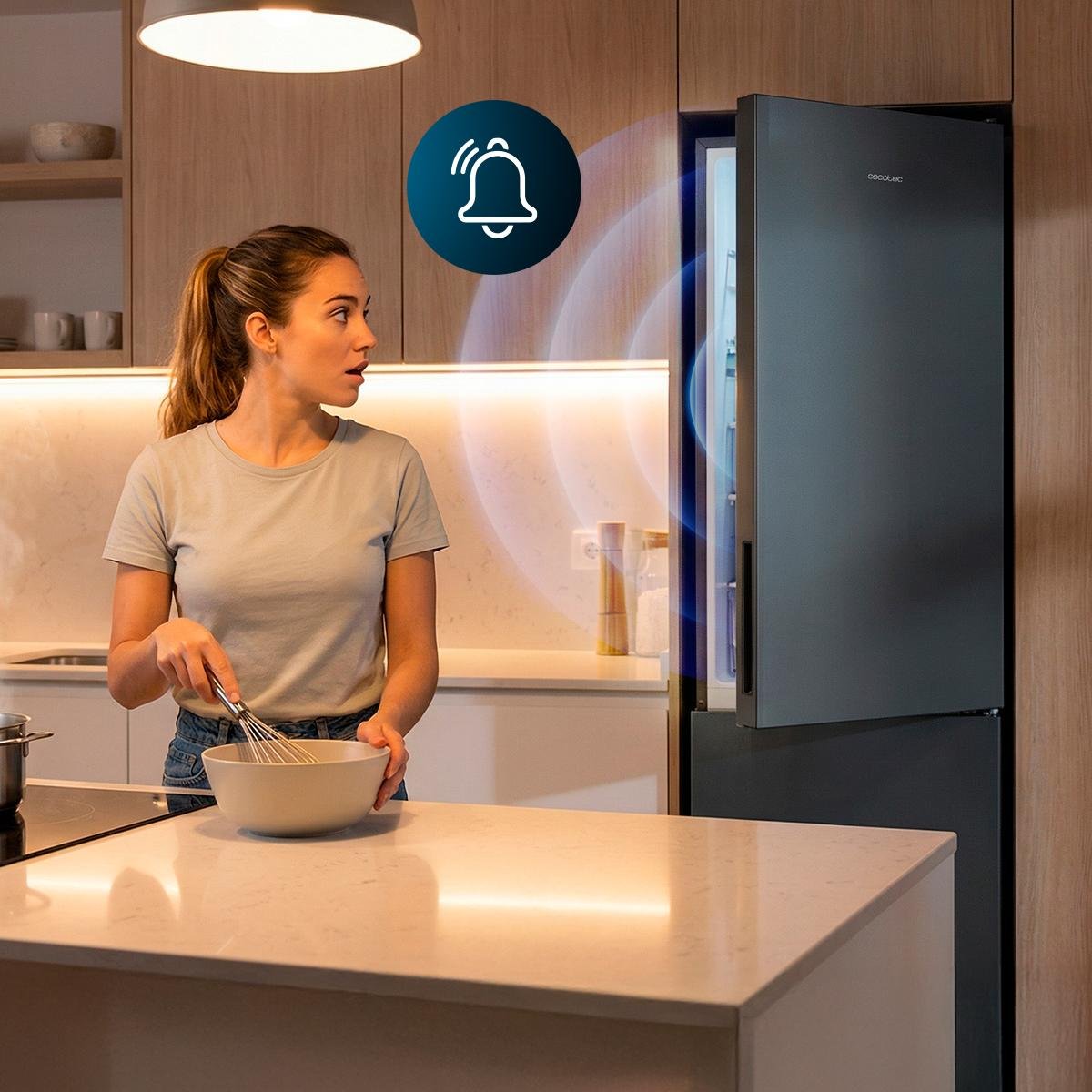 Cecotec Bolero CoolMarket Combi 356i Frigorífico 356L Dark D - Imagen 16