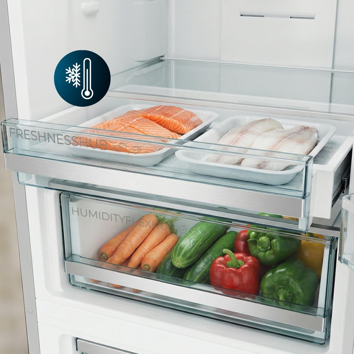 Cecotec Bolero CoolMarket Combi 356i Frigorífico 356L Dark D - Imagen 10