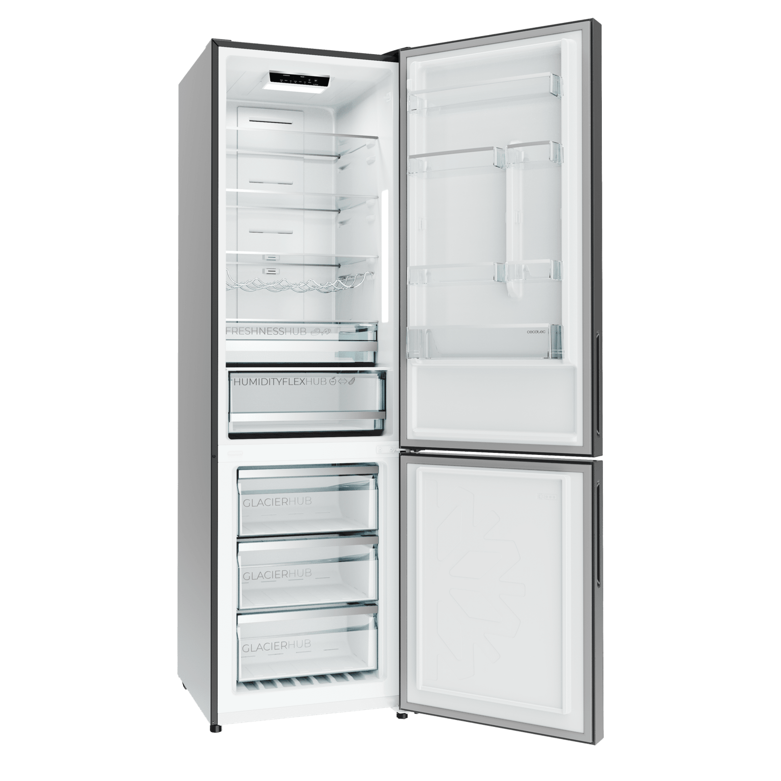 Cecotec Bolero CoolMarket Combi 356i Frigorífico 356L Dark D - Imagen 5