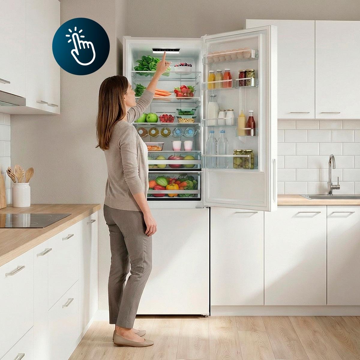Cecotec Bolero CoolMarket Combi 356i Frigorífico 356L Dark D - Imagen 14