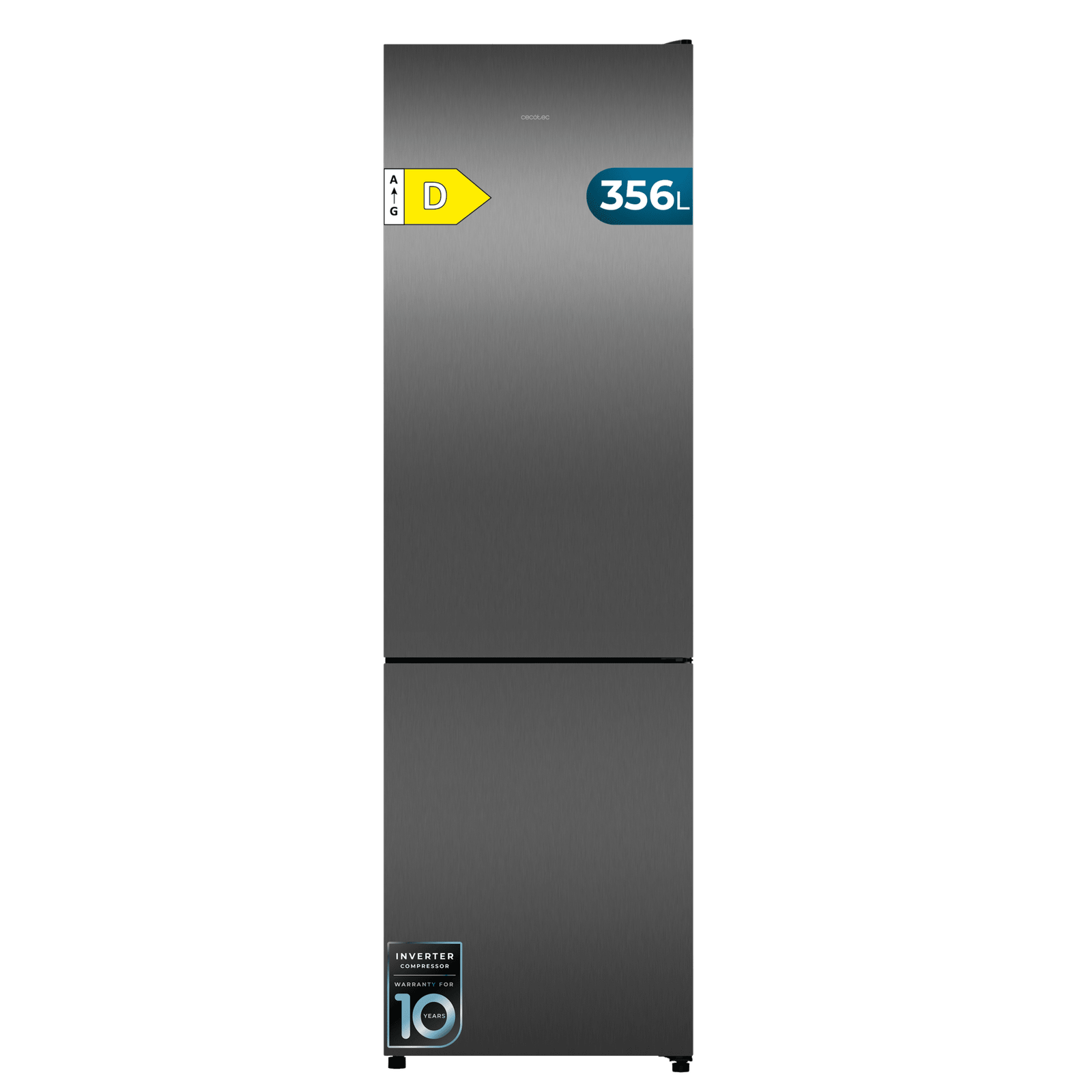 Cecotec Bolero CoolMarket Combi 356i Frigorífico 356L Dark D