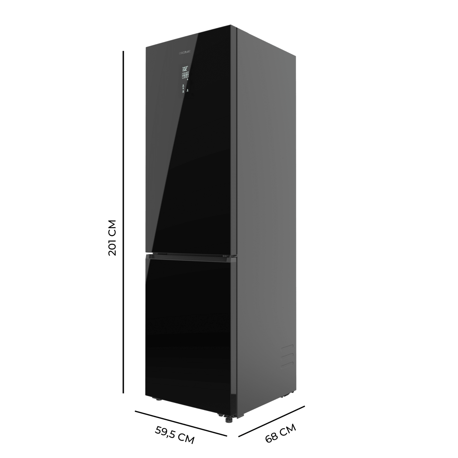 Cecotec Bolero CoolMarket 456 L Frigorífico Black Glass Max Inside - Imagen 2