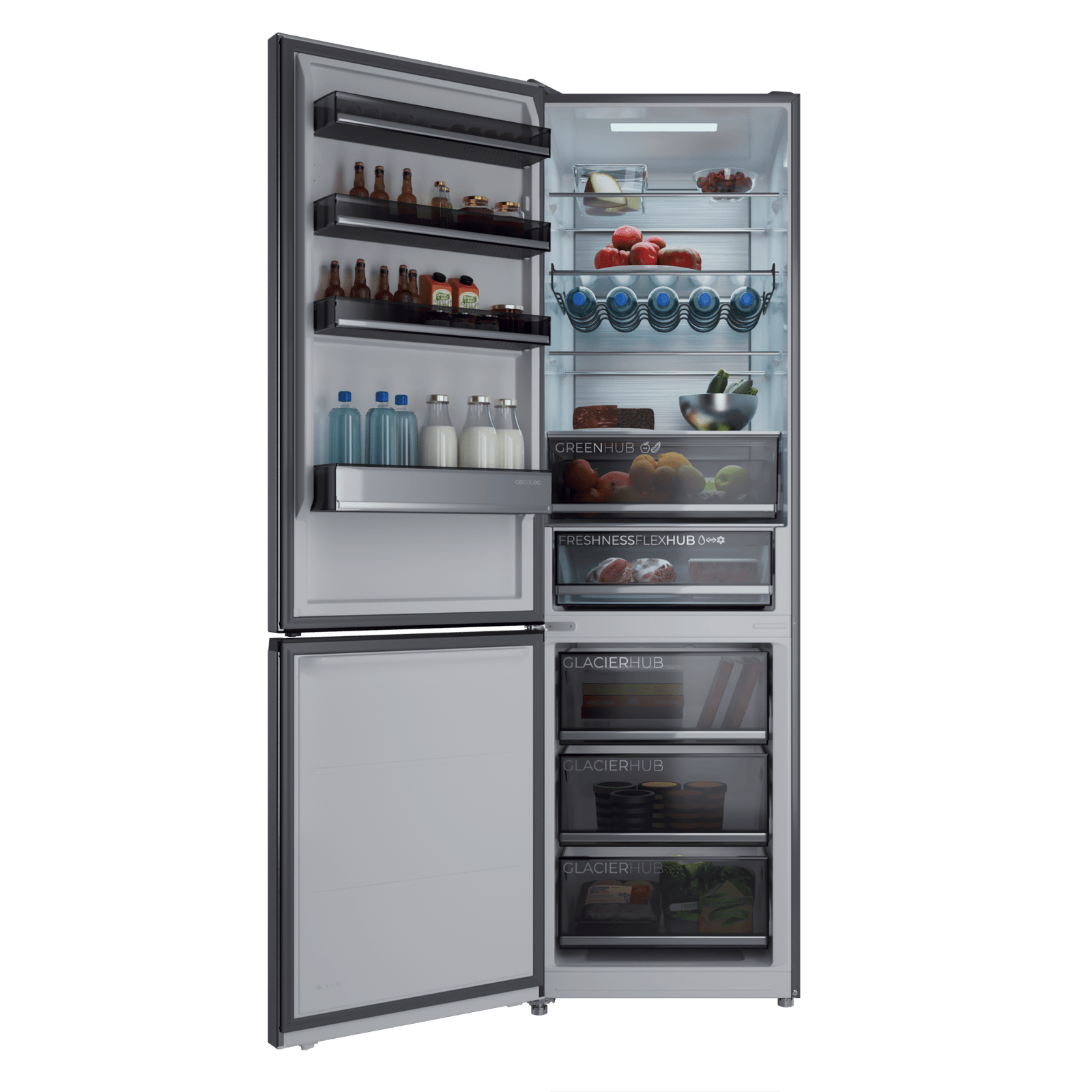 Cecotec Bolero CoolMarket Combi 456 Dark E Frigorífico Combi 456L - Imagen 3