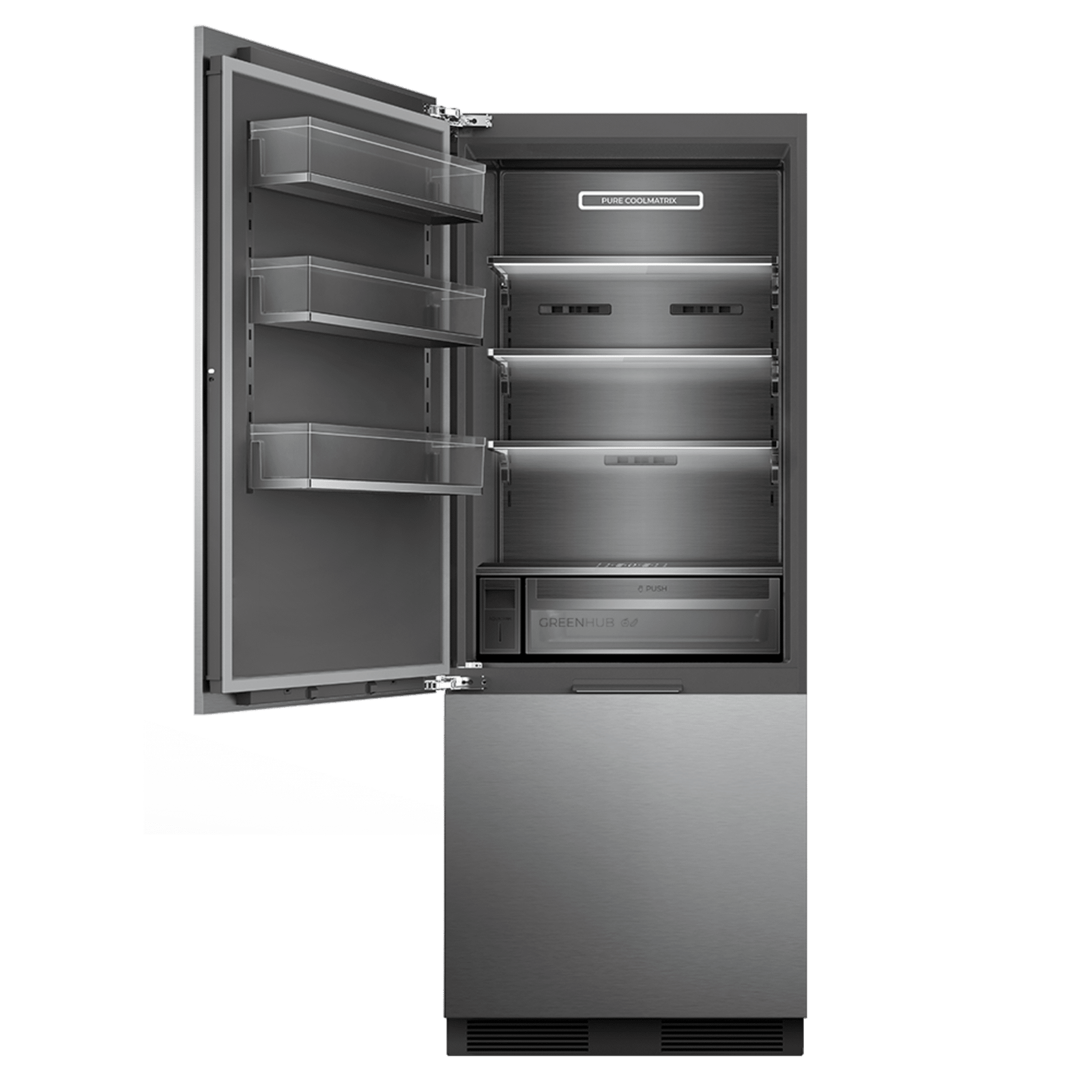 Cecotec Bolero CoolSilver 427L Frigorífico Combi Acabado Elite Grey - Imagen 2