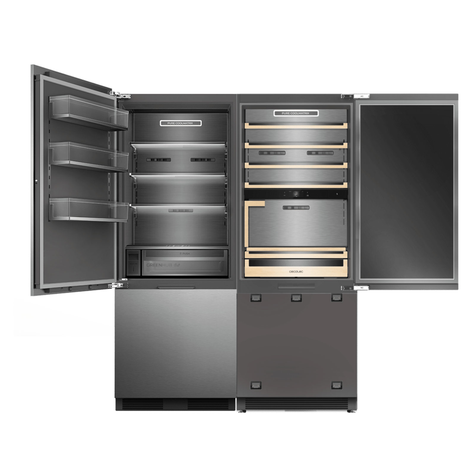 Cecotec Bolero CoolSilver 427L Frigorífico Combi Acabado Elite Grey - Imagen 3