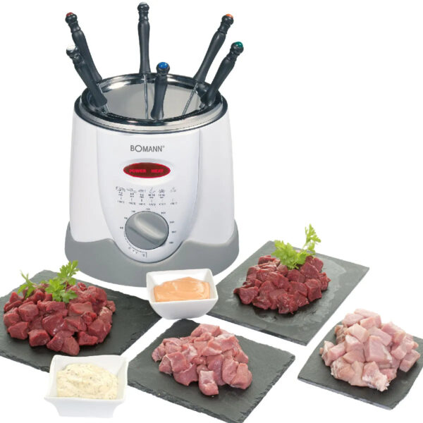 Bomann Friteuse Fondue FRR 1290 CB Blanco Gris