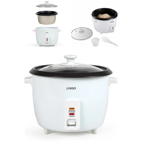 Livoo KARC115AL Arrocera Eléctrica 1,5L Antiadherente Mantener Calor