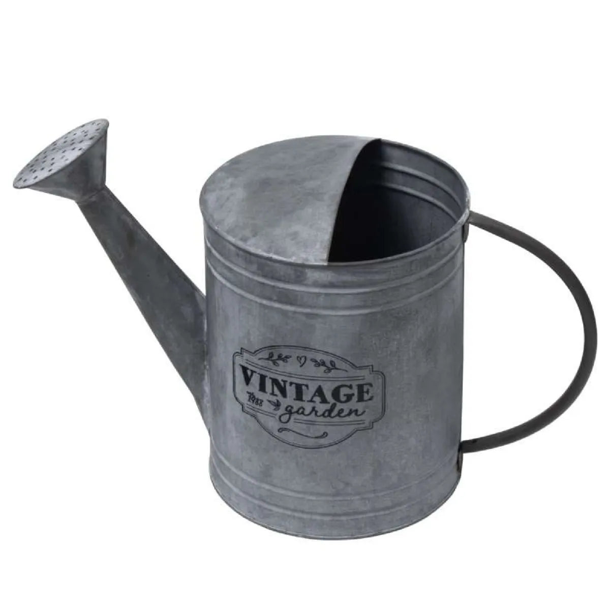 Provence Outillage Regadera Decorativa de Zinc Gris Para Jardín - Imagen 2