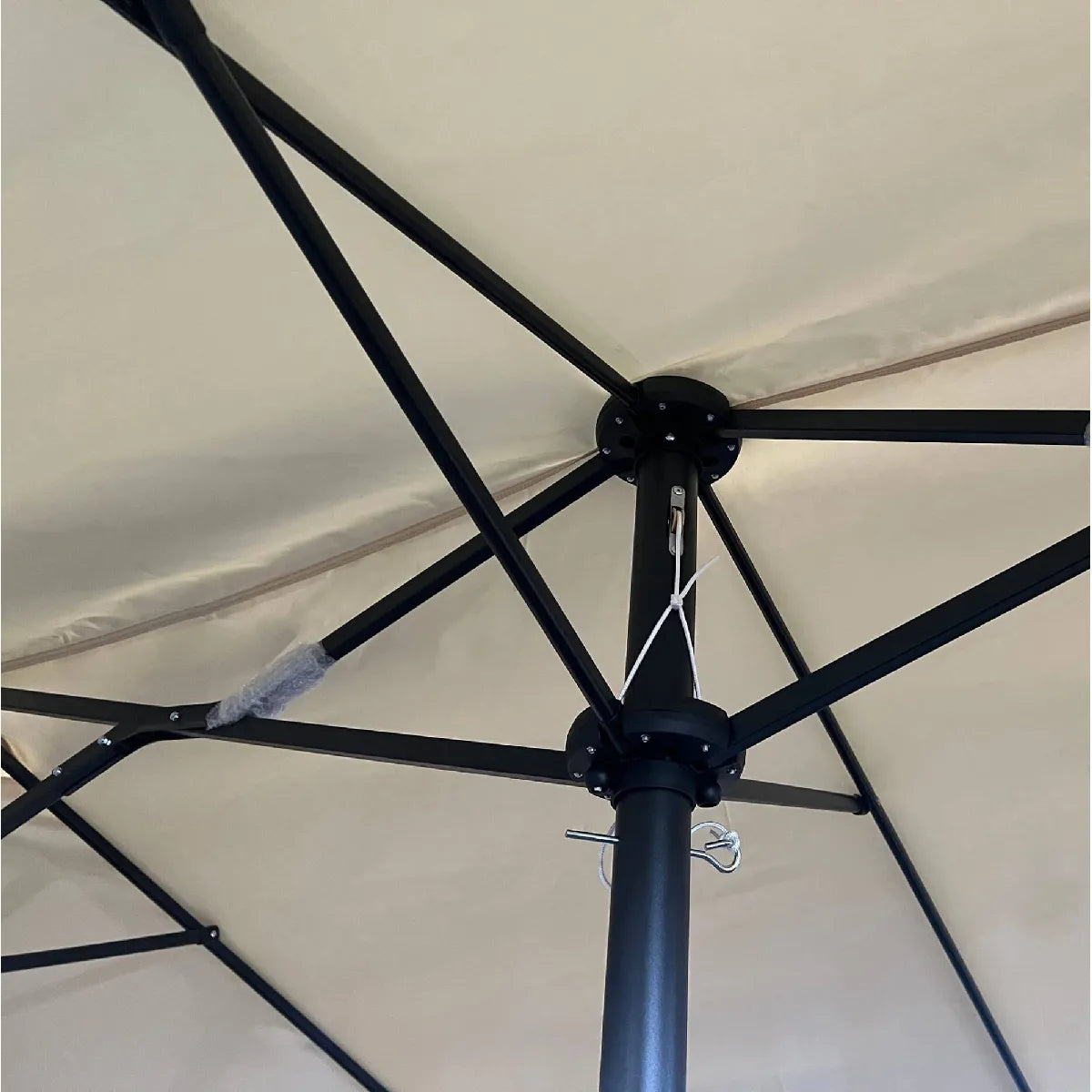 Akord Parasol de Jardín Desplazado Beige - Imagen 5